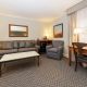 A sleeper sofa in the Country King that can accommodate additional guests.